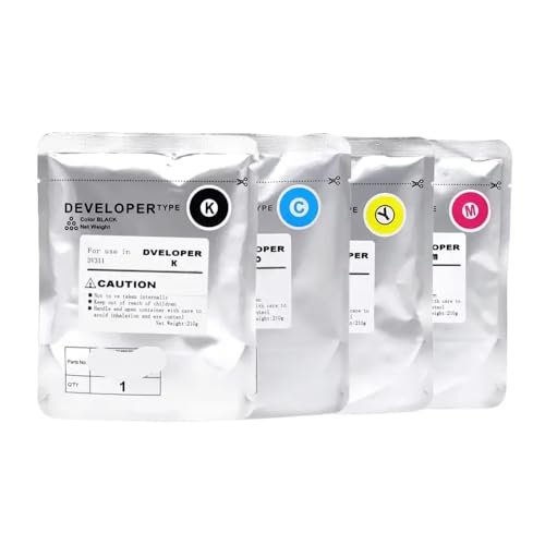 XGdEKA DV226 DV 226 kompatibles Entwicklerpulver Kompatibel mit C256 C287 C367 C266 C7222 C7226 kompatibel mit ausgewählten Druckermodellen(DV226-C M K Y) von XGdEKA