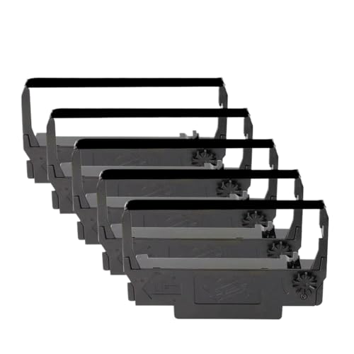 XGdEKA Kompatible Tinte Druckband Kompatibel mit ERC30 ERC34 ERC38 funktioniert mit TM-U200 U200A U200B U200D U210B U210D U220 U220A U220B Drucker(5 pcs Black) von XGdEKA