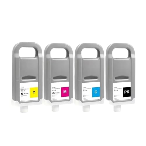 XGdEKA Kompatible Tintenpatrone PFI-8710 Kompatibel mit TX2000 TX3000 TX4000 Drucker 700 ml MBK C m y Bk(C - chip Included) von XGdEKA