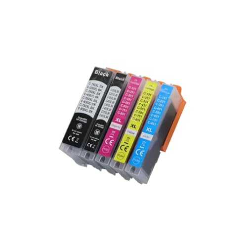 XGdEKA Kompatible Tintenpatrone PGI-25xl CLI-251XL Kompatibel mit Drucker 7220 IX6720 IX6820 MX922 MX722 MG6420 MG5520 MG5620 MG6620 MG5420 MG6320(5color 1set) von XGdEKA