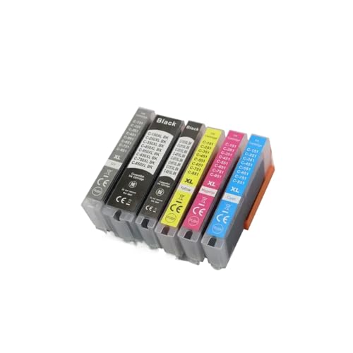 XGdEKA Kompatible Tintenpatrone PGI-25xl CLI-251XL Kompatibel mit Drucker 7220 IX6720 IX6820 MX922 MX722 MG6420 MG5520 MG5620 MG6620 MG5420 MG6320(6color 1set) von XGdEKA