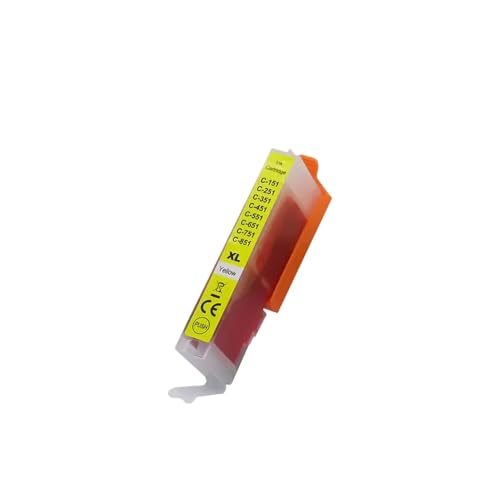 XGdEKA Kompatible Tintenpatrone PGI-25xl CLI-251XL Kompatibel mit Drucker 7220 IX6720 IX6820 MX922 MX722 MG6420 MG5520 MG5620 MG6620 MG5420 MG6320(Yellow) von XGdEKA