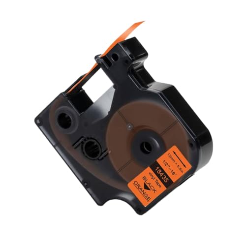 XGdEKA Kompatibler Industrieband 18431 18443 18432 18444 1805435 18433 18445 1805431 1805430 Zur Verwendung mit 4200 5200 Geräten(Black on Orange) von XGdEKA