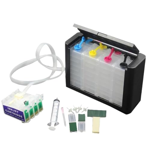 XGdEKA Kompatibler leeres CISS -Tintensystem Kompatibel mit NX125 NX625 NX420 NX230 T12 TX120 TX129 TX420W Workforce 320 323 325 Drucker und ähnliche Modelle(for 125) von XGdEKA