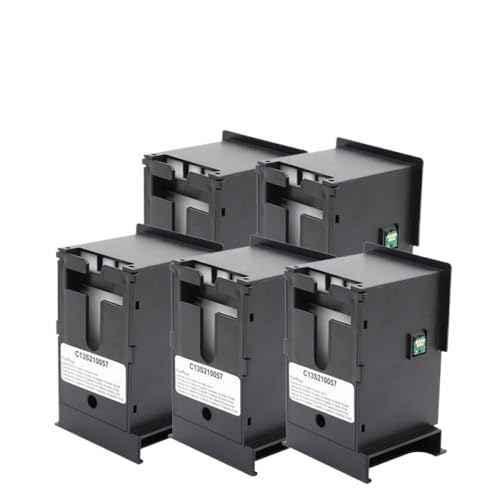 XGdEKA Wartungsbox S2100 SC13MB C13S210057 Kompatibel mit kompatible Großformatdrucker, einschließlich Modelle wie Surecolor SC-F530 SC-F531 T3130 T3130N T5130 Wartungstankersatz(5pcs) von XGdEKA