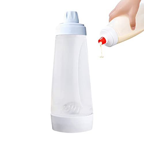 XGzhsa Handteig Mischflasche, 1000ML Handteigspender mit Messmarken und Mischball, für Pfannkuchen, Waffeln, Crepes, Cupcake, Küchenutensilien von XGzhsa