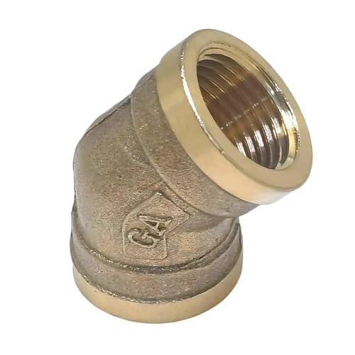 XHAJCSJWGD 1" BSP Female Thread 45 Degree Elbow Brass Pipe Fitting XHAJCSJWGD 1" BSP Female Thread 45 Degree Elbow Brass Pipe Fitting von XHAJCSJWGD