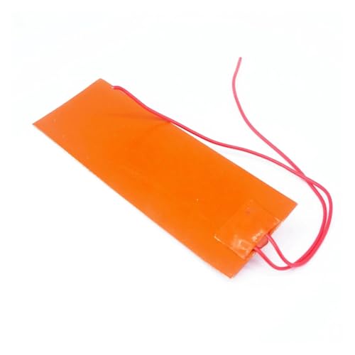 XHAJCSJWGD 12V DC 50mm x 150mm 20W Rectangle Flexible Silicone Rubber Heater Pad von XHAJCSJWGD