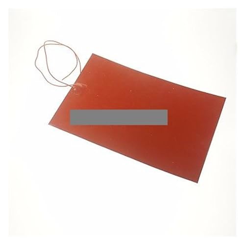 XHAJCSJWGD 220V AC 100x300mm 150W Rectangle Flexible Silicon Heater Pad for Oil Tank Electrical Wires von XHAJCSJWGD