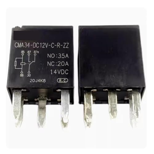 XHAJCSJWGD 5pcs Relay CMA34-DC12V-C-R-ZZ CMA34DC12VCRZZ 12V DCV12 12DCV 35A 5PIN von XHAJCSJWGD