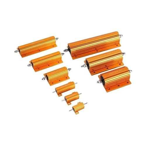 XHAJCSJWGD High Power Gold Aluminum Shell Resistor Rxg24-500W Current Limiting Precharge Load Metal Discharge Resistor 1K von XHAJCSJWGD