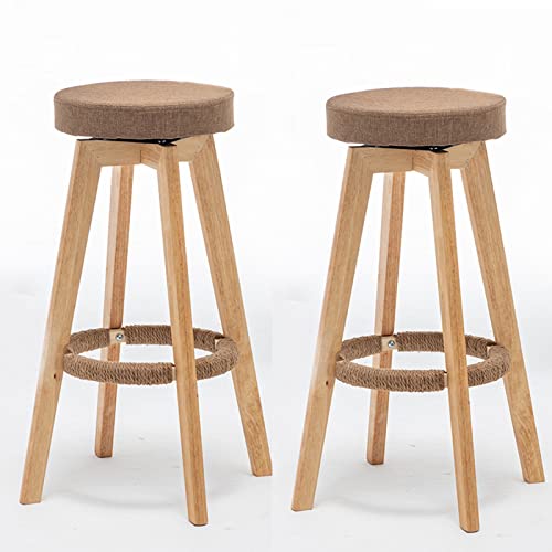XHALERY 2er Set Barhocker Holz Barhocker Frühstück Barhocker Hochstuhl mit Fußstütze Home Küche Insel Thekenstuhl mit Rückenlehne für Bars Cafes Lounges XHALERY 2er Set Barhocker Holz Barhocker Frühstück Barhocker Hochstuhl mit Fußstütze Home Küche Insel Thekenstuhl mit Rückenlehne für Bars Cafes Lounges von XHALERY