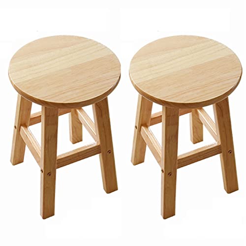 XHALERY 2er Set Barstühle Rund Hocker Holz Barstühle Hoch Barhocker Frühstück Esszimmerstühle Küchentheke Hocker Haushalt Barstühle mit Fußstütze XHALERY 2er Set Barstühle Rund Hocker Holz Barstühle Hoch Barhocker Frühstück Esszimmerstühle Küchentheke Hocker Haushalt Barstühle mit Fußstütze von XHALERY