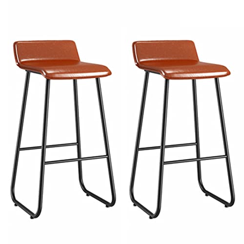 XHALERY Leder Barhocker Barhocker 2er Set Küchentheke Frühstück Barhocker mit Fußstütze Moderner minimalistischer Stil für Wohnzimmer Partyraum XHALERY Leder Barhocker Barhocker 2er Set Küchentheke Frühstück Barhocker mit Fußstütze Moderner minimalistischer Stil für Wohnzimmer Partyraum von XHALERY