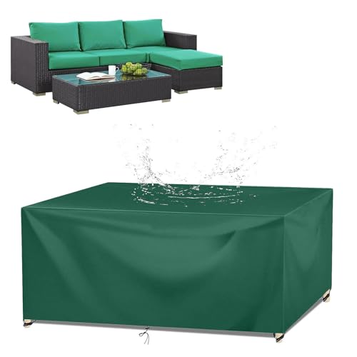 Abdeckung Gartenmöbel 60x50x20cm Wasserdicht Schutzhülle, Terrasse Gartenmöbel Abdeckungen, 420D Oxford Gewebe Outdoor Schutzhülle, Rechteckig Tischabdeckung Gartenmöbel, Outdoor-Couch-Abdeckung von XHBJSH
