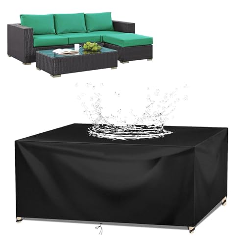 Abdeckung Gartenmöbel 80x70x50cm Wasserdicht Schutzhülle, Terrasse Gartenmöbel Abdeckungen, 420D Oxford Gewebe Outdoor Schutzhülle, Rechteckig Tischabdeckung Gartenmöbel, Outdoor-Couch-Abdeckung von XHBJSH