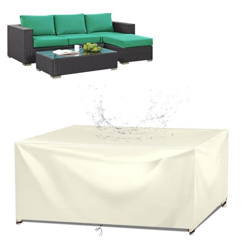 Abdeckung Gartenmöbel 80x70x50cm Wasserdicht Schutzhülle, Terrasse Gartenmöbel Abdeckungen, 420D Oxford Gewebe Outdoor Schutzhülle, Rechteckig Tischabdeckung Gartenmöbel, Outdoor-Couch-Abdeckung von XHBJSH