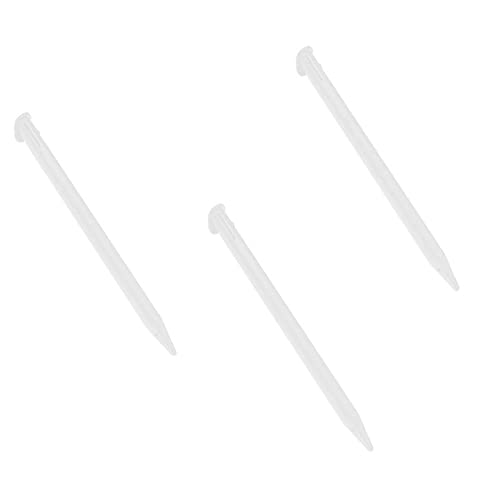 XHBTS 3 Stück Kunststoff Ersatz-Touchscreen-Stylus-Stift, Kompatibel mit Nintendo New 3DS XL, New 3DS LL (Weiß) von XHBTS