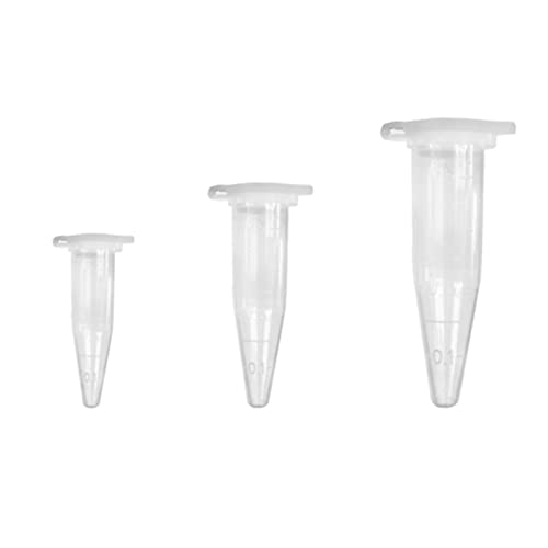XHBTS 30 Stk. Zentrifugenröhrchen Klare Reagenzglasfläschchen mit unterer Spitze 0,2 ml 0,5 ml 1,5 ml XHBTS 30 Stk. Zentrifugenröhrchen Klare Reagenzglasfläschchen mit unterer Spitze 0,2 ml 0,5 ml 1,5 ml von XHBTS