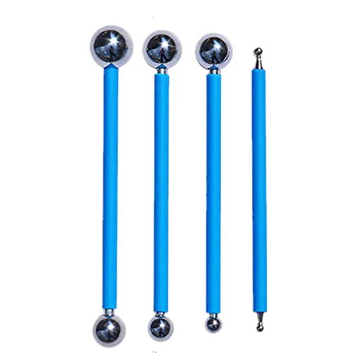 XHBTS 4 Satz Profi Fugenwerkzeug Set Dichtwerkzeug Rand Dichtwerkzeug Silikonentferner Dichtwerkzeug Kit Silber und Blau von XHBTS