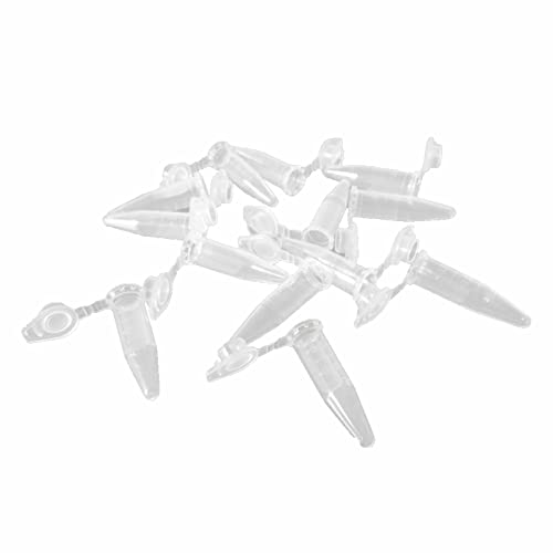 XHBTS 50 Stk. Zentrifugenröhrchen Klare Reagenzglasfläschchen mit unterer Spitze 0,2 ml 0,5 ml 1,5 ml (0.5ml) von XHBTS
