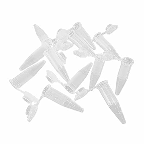 XHBTS 50 Stk. Zentrifugenröhrchen Klare Reagenzglasfläschchen mit unterer Spitze 0,2 ml 0,5 ml 1,5 ml (1.5ml) von XHBTS