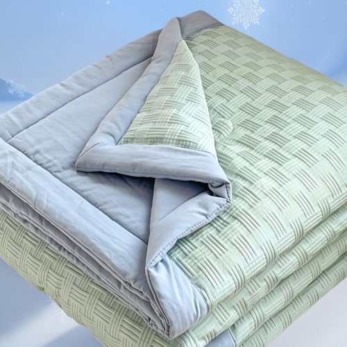 XHCTNN Kühldecke Doppelseitig Kühlende Decke Leichte Sommerdecke Kühlend Sommer Cooling Blanket zum Sommerdecke Kühlend Selbstkühlende Decke(E,150 * 200cm/59"x79") von XHCTNN