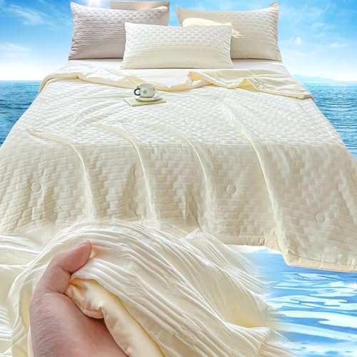 XHCTNN Sommer Cooling Blanket zum Sommer Decke Cooling Blanket für Bett 2 in 1 Leichte Sommerdecke Kühlend Waschbar & Trocknergeeignet(A,150 * 200cm/59"x79") von XHCTNN
