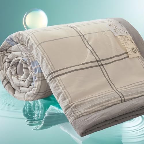 XHCTNN Sommer Sommerdecke Sommer Quilt Dünne Weich Sommerdecke Plaid Mehrere Farben und Größen(H,180 * 220cm/71"x87") von XHCTNN