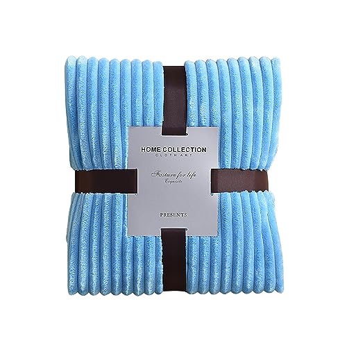 XHDZSW Decke, Flanell Decke, Flauschig Tagesdecke Fleecedecke Flanell Decke Sofadecke, Überwurfdecke, Wohndecke oder Tagesdecke (Blau,50x70cm (90g)) von XHDZSW