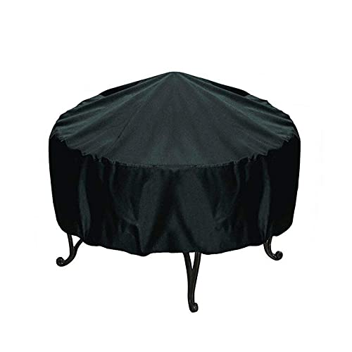 Feuerstelle Abdeckung,Schwerlast 210D Abdeckung Für Runde Feuerstelle Schutzhülle Für Feuerschale Outdoor Barbecue Staubschutz (92 x 30 cm) von XHDZSW