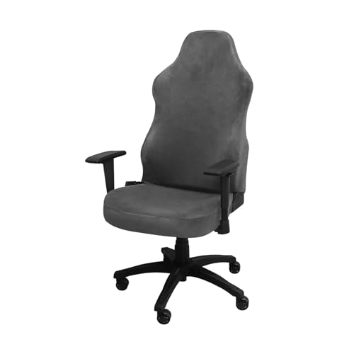 XHDZSW Gaming-Stuhlhussen | Gaming Stuhl Bezug Dehnbare | Gamingstuhl-Bezüge Gaming Racing Stuhlbezug | Für Computerstuhl Sessel Drehstuhl DX Racing Gamning-Stuhl (Grau) von XHDZSW