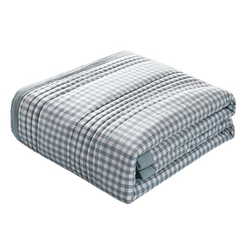 XHDZSW Sommer Kühler Steppdecke Dünne Bettdecke, Sommer Bettdecke, Weich Baumwolle Steppdecke, Waschbar Weiche Steppdecke Für Den Sommer, Sommerdecke (Abbildung 1,180x200cm) von XHDZSW
