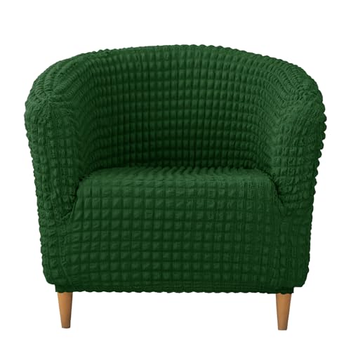 XHDZSW Wannenstuhl Bezug | Club Chair Stretch Sesselhusse | Sesselschoner Elastisch Sesselüberwurf | Sofabezug | Cocktailsessel Hussen Couch Überwurf Sesselbezug (GrüN) von XHDZSW