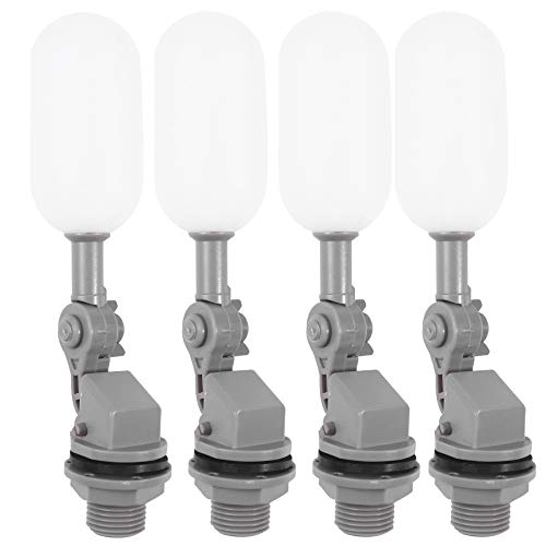 4 Stück DN15 Gewindedurchmesser 20 mm schwimmender Kugelhahn, Abschaltung, 1,27 cm, automatische Füllzufuhr, Luftbefeuchter, Tank, Wasserstandskontrolle, Wat von XHFTFNLTI