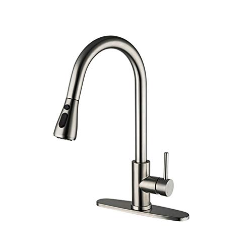 Küchenarmatur, ausziehbare Spültischarmatur Kran Reinigung Küche Heiß- und Kaltwasserhahn Edelstahl 360 Grad Wasserhahn Küchenarmatur, ausziehbare Spültischarmatur Kran Reinigung Küche Heiß- und Kaltwasserhahn Edelstahl 360 Grad Wasserhahn von XHFTFNLTI