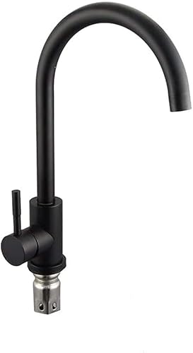 Küchenarmatur Küche Kühl und Heiß Wasserhahn 304 Schwarz Tisch Waschtopf Mischarmatur von XHFTFNLTI