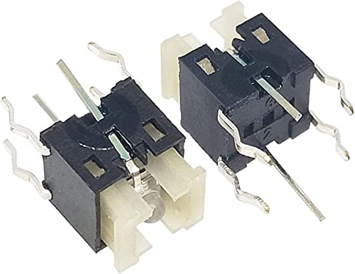 XHFTFNLTI Mikroschalter YT2182 6 x 6 x 7 mm SMT taktiler Druckknopfschalter mit 5 Farben LED-Mikroschalter-Reset-Schalter (Farbe: Blau) von XHFTFNLTI