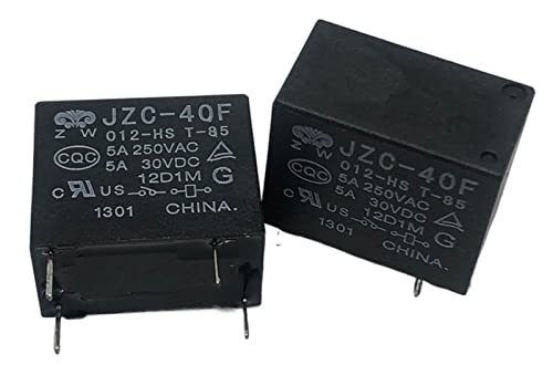 XHFTFNLTI Relais JZC-40F 012-HS T-85 5 A 250 V Wechselstrom, 4-polig, DC 12 V, 5 Stück XHFTFNLTI Relais JZC-40F 012-HS T-85 5 A 250 V Wechselstrom, 4-polig, DC 12 V, 5 Stück von XHFTFNLTI