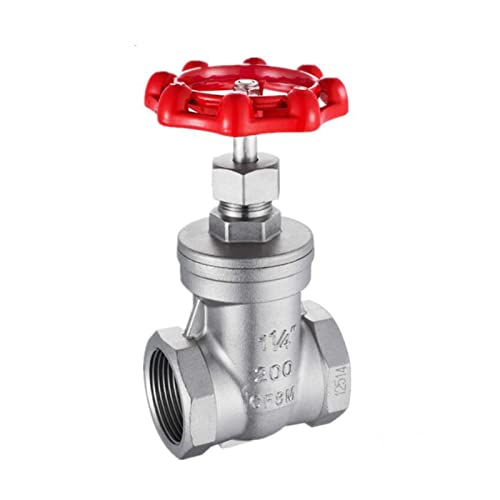 XHFTFNLTI Ventil DN15 DN20 DN25 DN32 Innengewinde 304 Edelstahl Absperrschieber Drehventil für Wasser Öl Gas Dampf (G1 DN25) von XHFTFNLTI