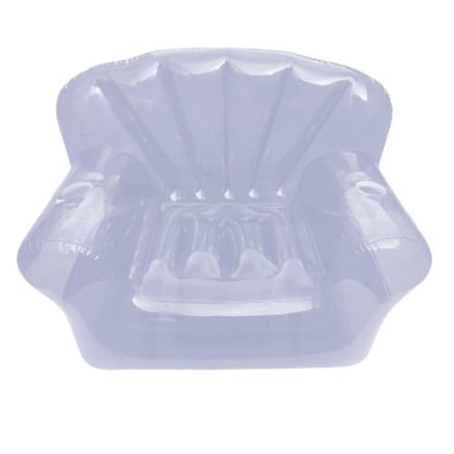 Aufblasbare Couch mit Armlehne, durchsichtiges PVC-Sofa, klappbarer Luftsessel, aufblasbarer Liegestuhl for Erwachsene, aufblasbares Lazy-Sofa, perfekt for Zimmer, Camping oder Zuhause(Clear) von XHHBS