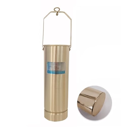 Edelstahl -Wasserprobenahme -Dipper -System Messing Viskose Flüssigkeitsprobenmaschler Fass, Pendelbecherbecher -Probenahmwerkzeug mit Seil(Brass,1000 mL/33.8fl oz) von XHHBS