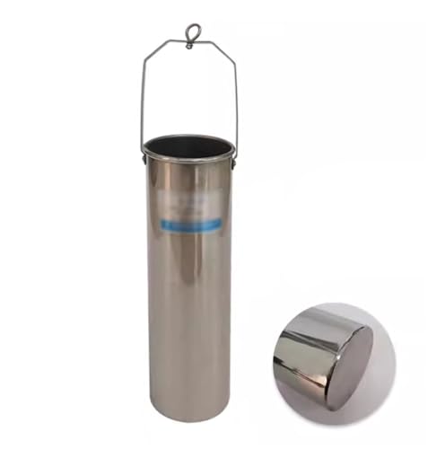 Edelstahl -Wasserprobenahme -Dipper -System Messing Viskose Flüssigkeitsprobenmaschler Fass, Pendelbecherbecher -Probenahmwerkzeug mit Seil(Silver,500 mL/16.9fl oz) von XHHBS