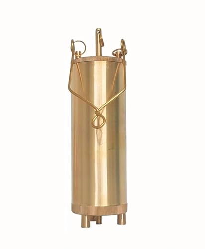 Flüssigkeitsabtastung aus Edelstahl - Probenextraktionsflasche for Trommeln, Tanks - Die Bodenprobenahme mit Seil for viskose Flüssigkeit, Öl verdicken(Metallic,500ml) von XHHBS