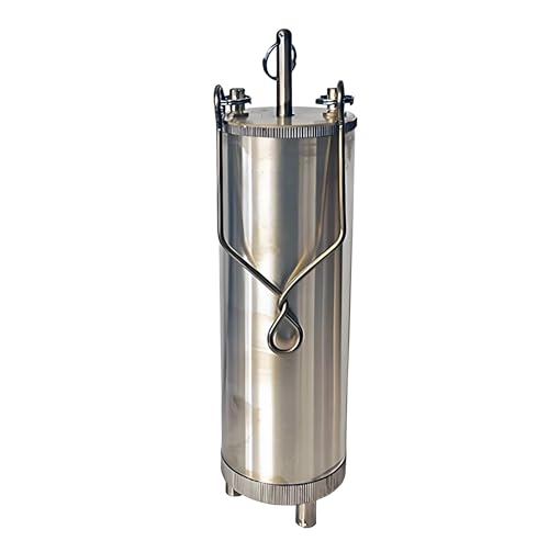 Flüssigkeitsabtastung aus Edelstahl - Probenextraktionsflasche for Trommeln, Tanks - Die Bodenprobenahme mit Seil for viskose Flüssigkeit, Öl verdicken(Silver,500ml) von XHHBS