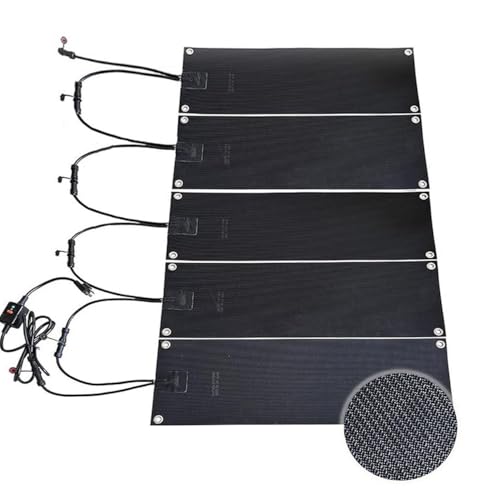 Schneeschmelzwegsmatte, 2026 Gummiheizte Matte mit Netzkabel, verdickte beheizte Auffahrt Pad for Treppe im Freien, Türen, Schnee und Eisschmelze(10x15'',5 Pcs) von XHHBS