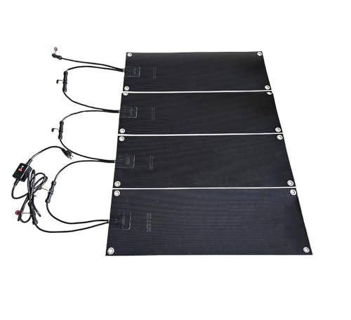 Schneeschmelzwegsmatte, 2026 Gummiheizte Matte mit Netzkabel, verdickte beheizte Auffahrt Pad for Treppe im Freien, Türen, Schnee und Eisschmelze(10x48'',4 Pcs) von XHHBS