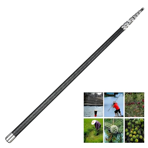 Ultraleichte Teleskopstange Mehrzweck-Teleskopstangen aus Edelstahl Stabile ausziehbare Stange Obstpflücker-Verlängerungsstange(9.0M/29.5ft) von XHHBS