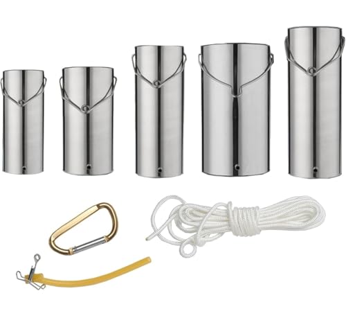 Verdickung 304 Stahl Rostfrei Wasser Probenehmer Abwasser Fluss See Oberfläche Probenehmer Entnahme von Wasserproben Sammlung Abwasser Flüssigkeit Bottom Sampler Flasche(0.5L) von XHHBS
