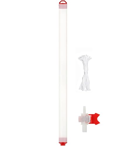 Wasserprobenehmer, PE-Flüssigkeitsprobenehmer, ultraleichtes Wasserprobenahmeröhrchen mit Wasserstopperkugel und Ventil, zur Umweltüberwachung(7 Pieces) von XHHBS